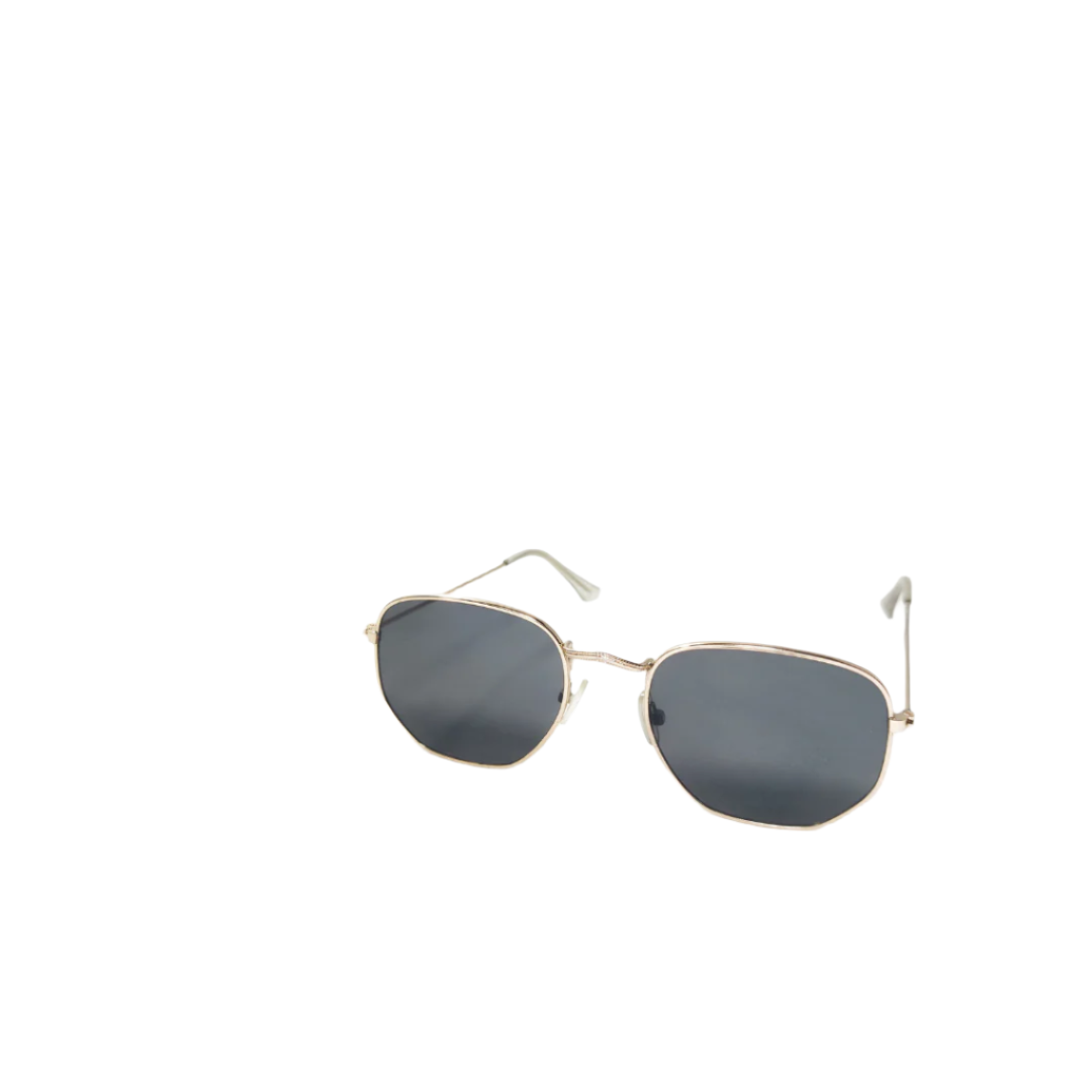 Hexagon Black Shape Sunglasses